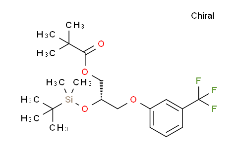 CAS No. 1420790-92-6, Propanoic acid, 2,2-dimethyl-, (2S)-2-[[(1,1-dimethylethyl)dimethylsilyl]oxy]-3-[3-(trifluoromethyl)phenoxy]propyl ester