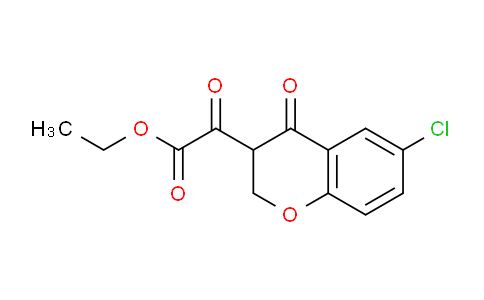 CAS No. 38024-42-9, ethyl 2-(6-chloro-4-oxochroman-3-yl)-2-oxoacetate