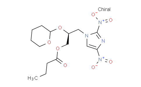 CAS No. 1258937-19-7, (2S)-3-(2,4-dinitro-1H-imidazol-1-yl)-2-((tetrahydro-2H-pyran-2-yl)oxy)propyl butyrate