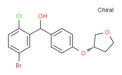 CAS No. 1800196-43-3, (5-bromo-2-chlorophenyl)-[4-[(3S)-oxolan-3-yl]oxyphenyl]methanol