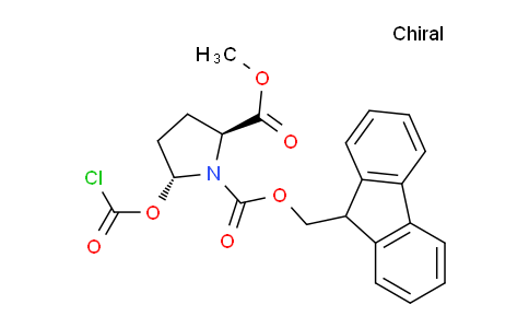 CAS No. 556796-28-2, 1-((9H-fluoren-9-yl)methyl) 2-methyl (2S,5R)-5-((chlorocarbonyl)oxy)pyrrolidine-1,2-dicarboxylate