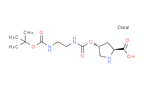 CAS No. 556796-29-3, (2S,4R)-4-(((2-((tert-butoxycarbonyl)amino)ethyl)carbamoyl)oxy)pyrrolidine-2-carboxylic acid