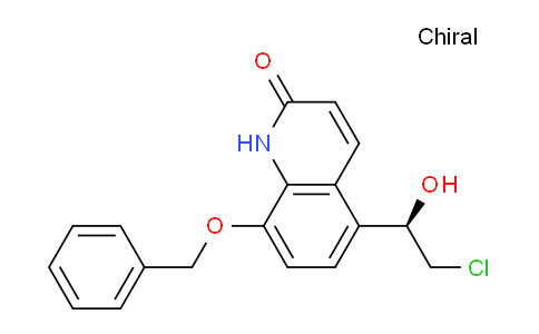 CAS No. 172967-64-5, 2(1H)-Quinolinone, 5-[(1R)-2-chloro-1-hydroxyethyl]-8-(phenylmethoxy)-