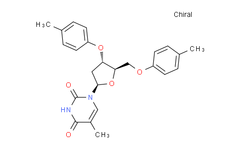 CAS No. 124708-09-4, Thymidine, 3',5'-bis-O-(4-methylphenyl)- (9CI)