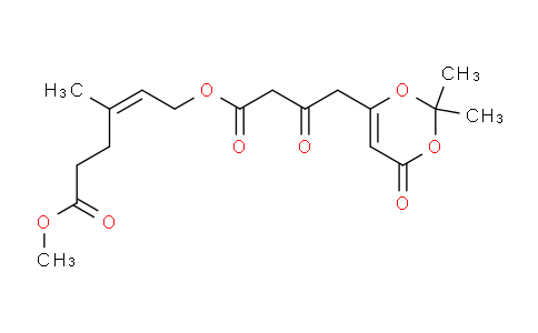 CAS No. 1551042-30-8, methyl (Z)-6-((4-(2,2-dimethyl-4-oxo-4H-1,3-dioxin-6-yl)-3-oxobutanoyl)oxy)-4-methylhex-4-enoate