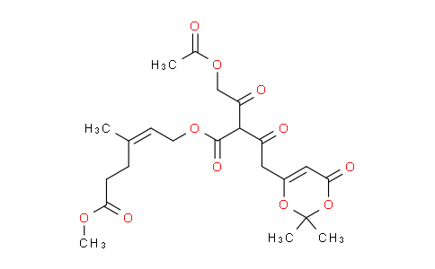 MC742885 | 1551042-34-2 | methyl (Z)-6-((4-acetoxy-2-(2-(2,2-dimethyl-4-oxo-4H-1,3-dioxin-6-yl)acetyl)-3-oxobutanoyl)oxy)-4-methylhex-4-enoate