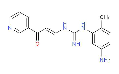 CAS No. 1026747-16-9, Guanidine, N-(5-amino-2-methylphenyl)-N'-[3-oxo-3-(3-pyridinyl)-1-propen-1-yl]-
