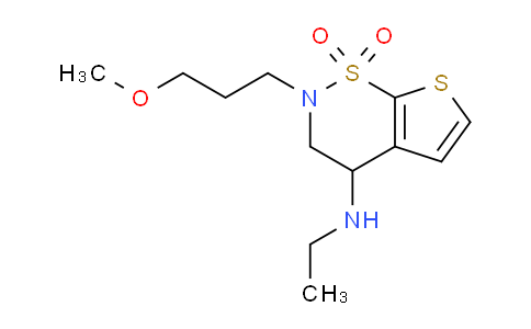 CAS No. 1072782-84-3, 2H-Thieno[3,2-e]-1,2-thiazin-4-amine, N-ethyl-3,4-dihydro-2-(3-methoxypropyl)-, 1,1-dioxide
