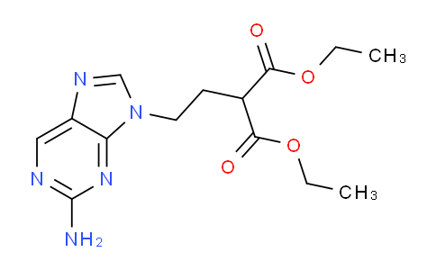 CAS No. 122497-22-7, diethyl 2-[2-(2-aminopurin-9-yl)ethyl]propanedioate