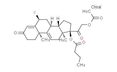 CAS No. 51227-80-6, (6S,8S,10R,13S,14S,17R)-17-(2-acetoxyacetyl)-6-fluoro-10,13-dimethyl-3-oxo-2,3,6,7,8,10,12,13,14,15,16,17-dodecahydro-1H-cyclopenta[a]phenanthren-17-yl butyrate