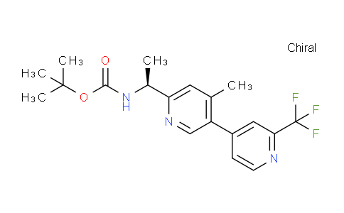 CAS No. 1628106-79-5, tert-butyl (S)-(1-(4-methyl-2'-(trifluoromethyl)-[3,4'-bipyridin]-6-yl)ethyl)carbamate