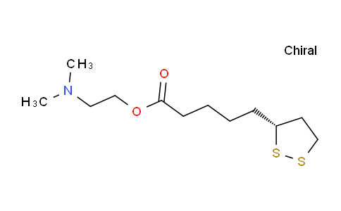 CAS No. 1258436-40-6, 2-(dimethylamino)ethyl (R)-5-(1,2-dithiolan-3-yl)pentanoate