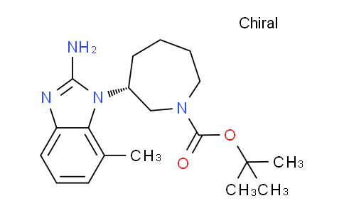 CAS No. 1508258-56-7, 1H-Azepine-1-carboxylic acid, 3-(2-amino-7-methyl-1H-benzimidazol-1-yl)hexahydro-, 1,1-dimethylethyl ester, (3R)-