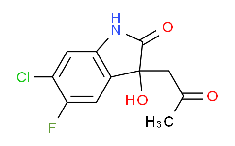 CAS No. 1458665-06-9, 6-chloro-5-fluoro-3-hydroxy-3-(2-oxopropyl)indolin-2-one