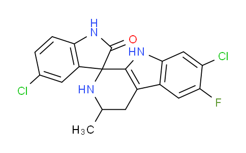 CAS No. 1193314-69-0, 5,7'-dichloro-6'-fluoro-3'-methylspiro[1H-indole-3,1'-2,3,4,9-tetrahydropyrido[3,4-b]indole]-2-one