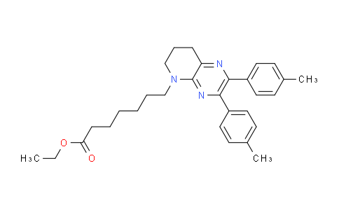 CAS No. 1356332-88-1, ethyl 7-(2,3-di-p-tolyl-7,8-dihydropyrido[2,3-b]pyrazin-5(6H)-yl)heptanoate