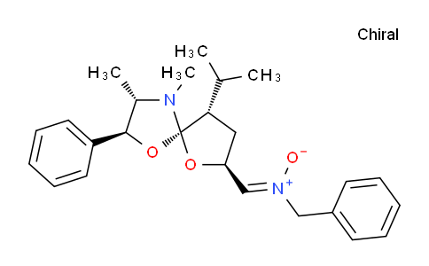 CAS No. 437656-17-2, (Z)-N-benzyl-1-((2S,3S,5R,7S,9S)-9-isopropyl-3,4-dimethyl-2-phenyl-1,6-dioxa-4-azaspiro[4.4]nonan-7-yl)methanimine oxide