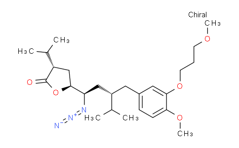 CAS No. 325740-70-3, (3S,5S)-5-((1R,3S)-1-azido-3-(4-methoxy-3-(3-methoxypropoxy)benzyl)-4-methylpentyl)-3-isopropyldihydrofuran-2(3H)-one