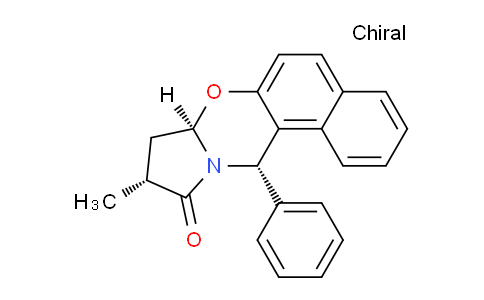 CAS No. 1710684-29-9, (7aR,9R,12S)-9-methyl-12-phenyl-8,9-dihydro-12H-naphtho[1,2-e]pyrrolo[2,1-b][1,3]oxazin-10(7aH)-one
