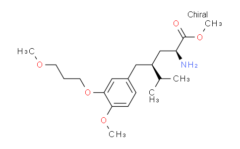 CAS No. 656241-36-0, (2S,4S)-methyl 2-amino-4-(4-methoxy-3-(3-methoxypropoxy)benzyl)-5-methylhexanoate
