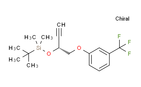 CAS No. 301834-98-0, Benzene, 1-[[(2R)-2-[[(1,1-dimethylethyl)dimethylsilyl]oxy]-3-butyn-1-yl]oxy]-3-(trifluoromethyl)-