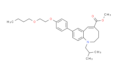 CAS No. 497224-05-2, methyl (E)-8-(4-(2-butoxyethoxy)phenyl)-1-isobutyl-1,2,3,4-tetrahydrobenzo[b]azocine-5-carboxylate