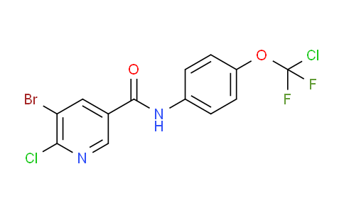 CAS No. 1491150-22-1, 5-bromo-6-chloro-N-[4-[chloro(difluoro)methoxy]phenyl]pyridine-3-carboxamide