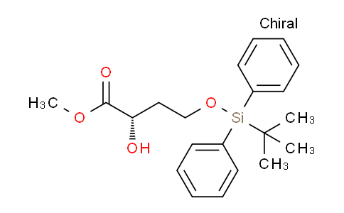 CAS No. 153011-60-0, (S)-Methyl 4-((tert-butyldiphenylsilyl)oxy)-2-hydroxybutanoate