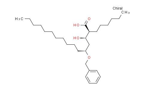 CAS No. 114299-20-6, (2S,3S,5R)-5-(benzyloxy)-2-hexyl-3-hydroxyhexadecanoic acid