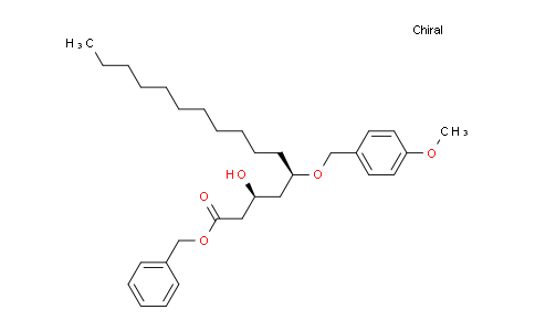 MC743100 | 1376112-92-3 | Hexadecanoic acid, 3-hydroxy-5-[(4-methoxyphenyl)methoxy]-, phenylmethyl ester, (3S,5R)-