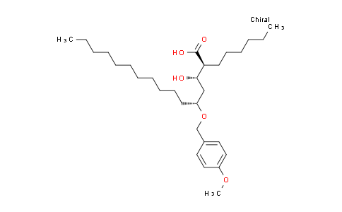 CAS No. 905910-48-7, (2S,3S,5R)-2-hexyl-3-hydroxy-5-((4-methoxybenzyl)oxy)hexadecanoic acid