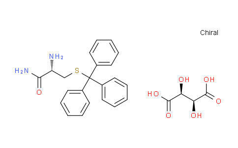 CAS No. 1430201-39-0, (S)-2-amino-3-(tritylthio)propanamide (2S,3S)-2,3-dihydroxysuccinate