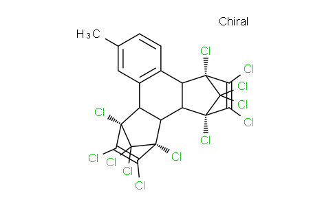 CAS No. 4605-91-8, (1S,4R,7S,16R)-1,4,5,6,7,16,17,18,19,19,20,20-dodecachloro-11-methylhexacyclo[14.2.1.14,7.02,15.03,8.09,14]icosa-5,9(14),10,12,17-pentaene