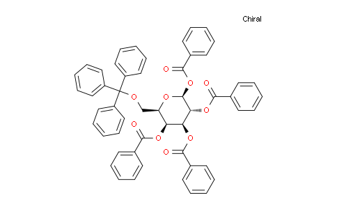 CAS No. 100740-75-8, 1,2,3,4-Tetra-O-benzoyl-6-O-trityl-b-D-galactopyranose