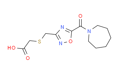 CAS No. 1119449-69-2, ({[5-(azepan-1-ylcarbonyl)-1,2,4-oxadiazol-3-yl]methyl}thio)acetic acid