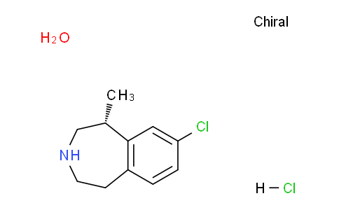 CAS No. 856681-05-5, (R)-8-chloro-1-methyl-2,3,4,5-tetrahydro-1H-benzo[d]azepine hydrochloride hydrate