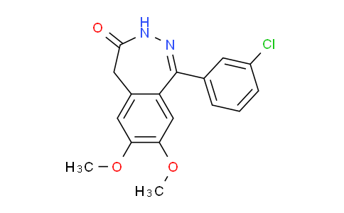 CAS No. 474070-11-6, 1-(3-Chlorophenyl)-7,8-dimethoxy-3H-benzo[d][1,2]diazepin-4(5H)-one