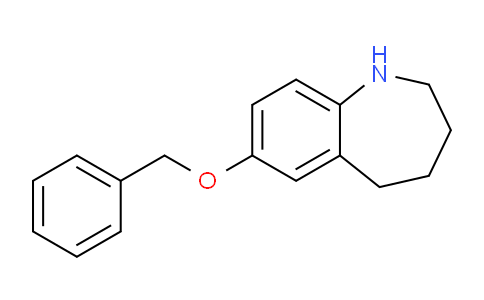 CAS No. 1416372-08-1, 7-(Benzyloxy)-2,3,4,5-tetrahydro-1H-benzo[b]azepine