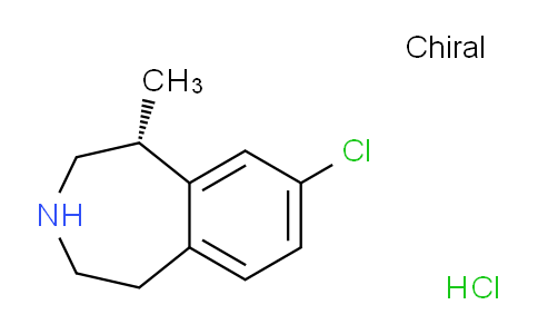 CAS No. 846589-98-8, (R)-8-chloro-1-methyl-2,3,4,5-tetrahydro-1H-benzo[d]azepine hydrochloride