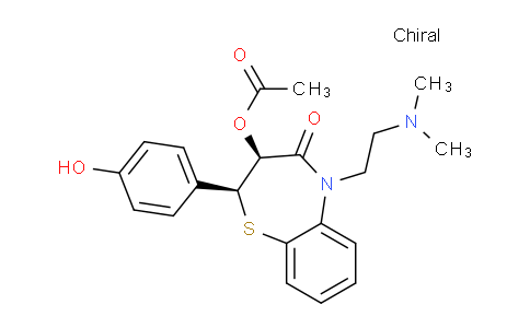 CAS No. 84903-78-6, (2S,3S)-5-(2-(dimethylamino)ethyl)-2-(4-hydroxyphenyl)-4-oxo-2,3,4,5-tetrahydrobenzo[b][1,4]thiazepin-3-yl acetate