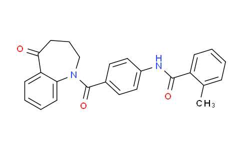 CAS No. 137976-61-5, 2-methyl-N-(4-(5-oxo-2,3,4,5-tetrahydro-1H-benzo[b]azepine-1-carbonyl)phenyl)benzamide