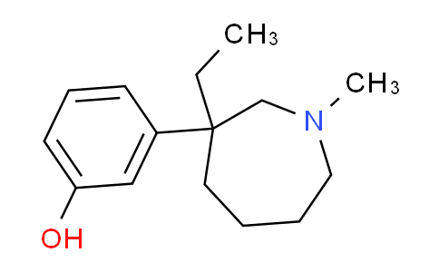 CAS No. 54340-58-8, 3-(3-ethyl-1-methylazepan-3-yl)phenol