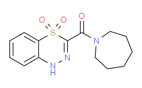 CAS No. 1251698-96-0, 3-(Azepan-1-ylcarbonyl)-1H-4,1,2-benzothiadiazine 4,4-dioxide