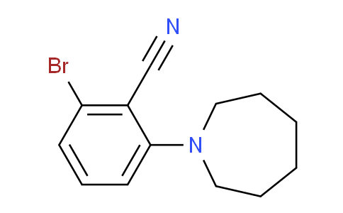 CAS No. 1260805-87-5, 2-(Azepan-1-yl)-6-bromobenzonitrile