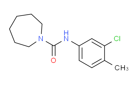 CAS No. 838880-12-9, N-(3-Chloro-4-methylphenyl)azepane-1-carboxamide