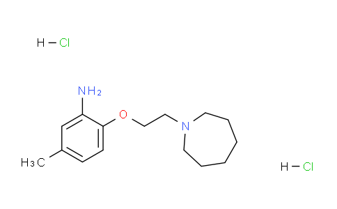 CAS No. 1185294-21-6, 2-(2-(Azepan-1-yl)ethoxy)-5-methylaniline dihydrochloride