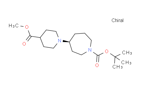 CAS No. 1438242-89-7, (S)-tert-Butyl 4-(4-(methoxycarbonyl)piperidin-1-yl)azepane-1-carboxylate