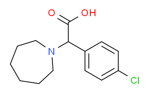 CAS No. 1218630-72-8, 2-(Azepan-1-yl)-2-(4-chlorophenyl)acetic acid
