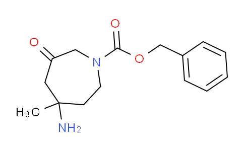 CAS No. 1956322-36-3, Benzyl 5-amino-5-methyl-3-oxoazepane-1-carboxylate