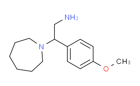 CAS No. 879643-87-5, 2-(Azepan-1-yl)-2-(4-methoxyphenyl)ethanamine